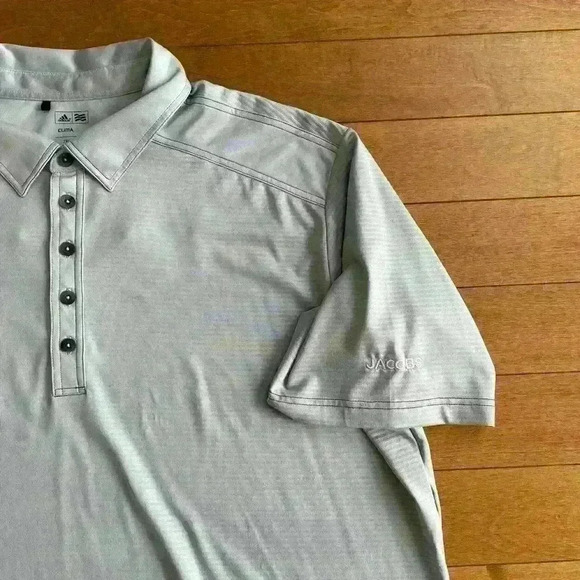 Adidas | Men’s  climalite grey short sleeve golf tee size 2xl - Picture 3 of 4